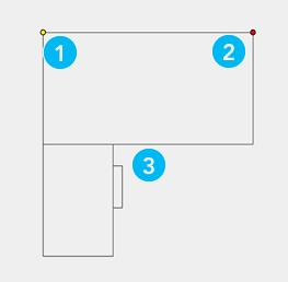 A palette feature with labeled elements A palette feature with labeled elements